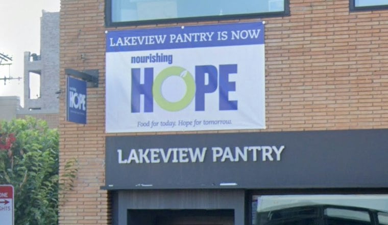 Lake View Artist Paints 80-Foot Mural at Nourishing Hope, Comes Full Circle