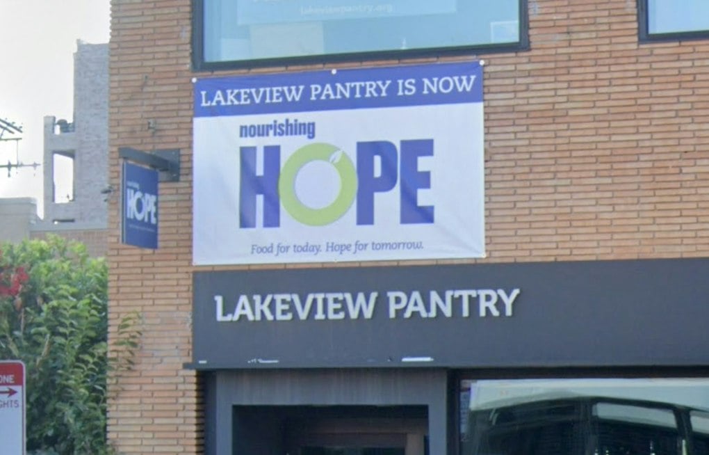 Lake View Artist Paints 80-Foot Mural at Nourishing Hope, Comes Full Circle