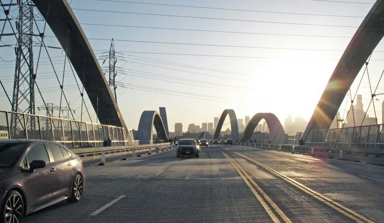 LAPD Corrals 80 Minibikes on Sixth Street Bridge in Takeover Crackdown