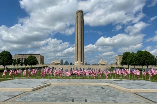 Liberty Memorial Tower Glows Nightly This Fall for Free Light Show