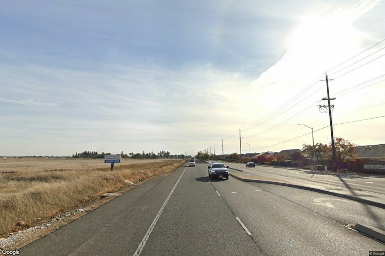 Loose Excavator Bucket Smashes East Sacramento Overpass, Oil Sprays Car Behind