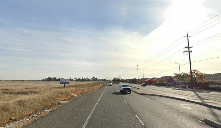 Loose Excavator Bucket Smashes East Sacramento Overpass, Oil Sprays Car Behind