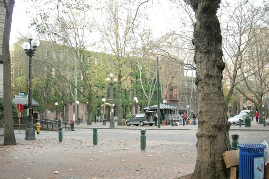 Man Stabbed in Occidental Square Near Downtown Seattle, Suspect Still At Large
