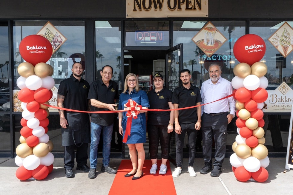 Mayor Gallego Samples Dubai Chocolate at New North Phoenix Baklava Shop