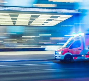 Metal Debris On H-1 Freeway Sends Helmeted Rider To Hospital Near Kaimakani Overpass