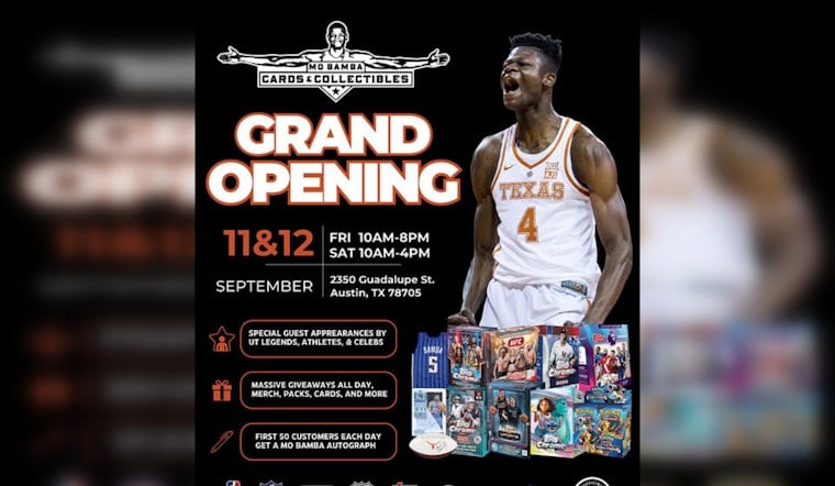Mo Bamba Opens Card Shop on The Drag, Steps From Where His UT Legend Began