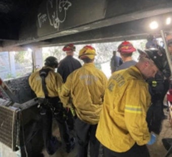Modesto Firefighters Pull Man From 20-Foot Stormwater Vault Under Bridge