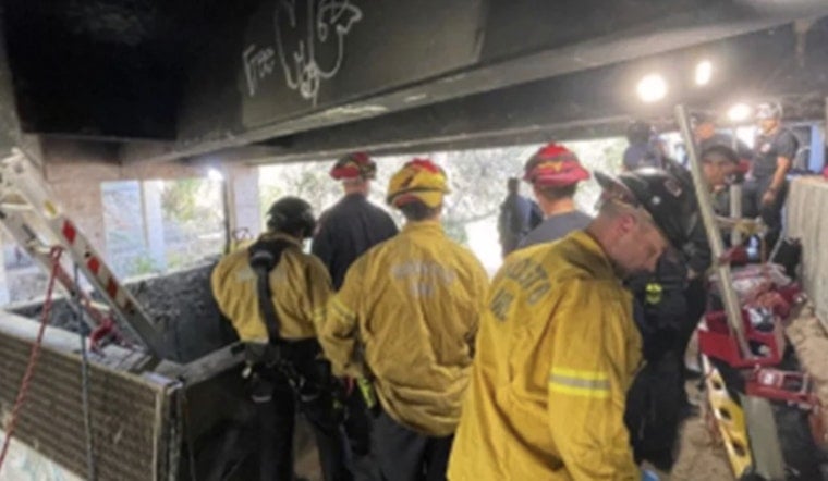 Modesto Firefighters Pull Man From 20-Foot Stormwater Vault Under Bridge