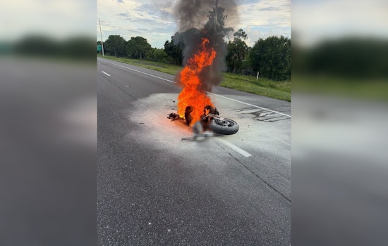 Motorcycle Crash Shuts Down I-95 South in Martin County, Rider Airlifted