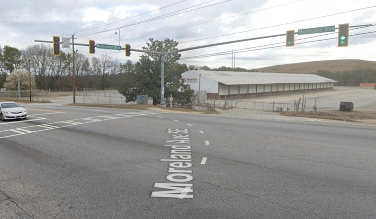 Motorcycle Down, Car on Median After Moreland Ave Crash in SE Atlanta