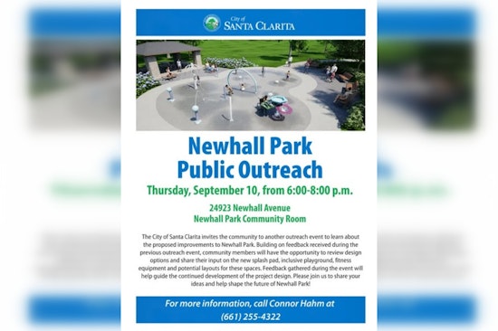Newhall Park's Splash Pad, Playground Plans Head Back to Residents Next Week