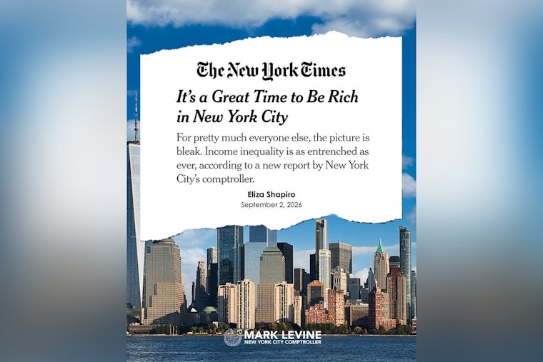 NYC's Richest 0.1% Grabbed Half of Income Growth as Most Residents Fell Behind