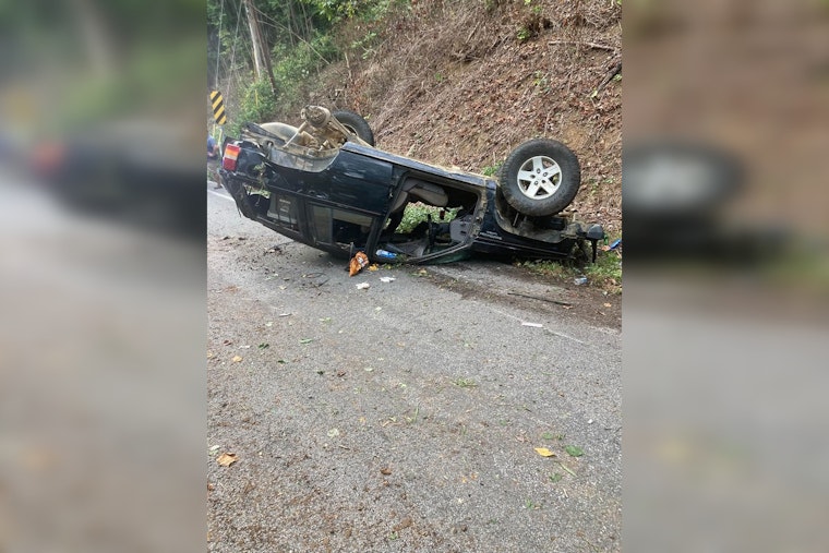 Off-Road Rig Rolls Over On Signal Mountain, One Rushed To Hospital