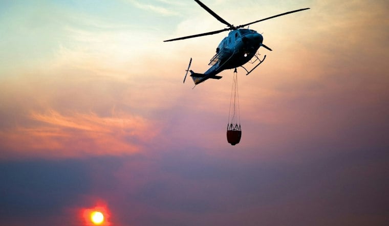 Oklahoma, Mississippi Guard Choppers Rush to Fight Arkansas' Bunker Fire