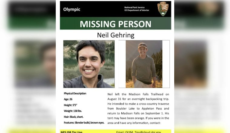 Olympic Park Shifts Tactics as Missing Firefighter-Hiker Stays Lost 10 Days In