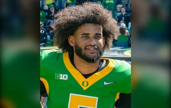 Oregon QB Dante Moore Stretchered Off After Brutal Hit in USC Win