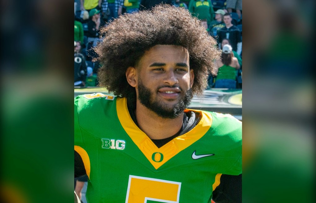 Oregon QB Dante Moore Stretchered Off After Brutal Hit in USC Win