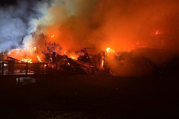 Overnight Blaze Guts 10,000-Square-Foot Brentwood Mansion, 45 Firefighters Battle Flames