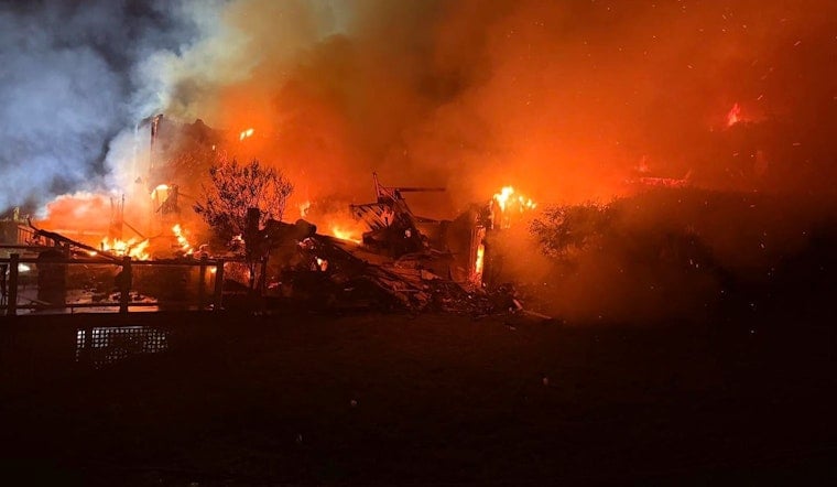 Overnight Blaze Guts 10,000-Square-Foot Brentwood Mansion, 45 Firefighters Battle Flames