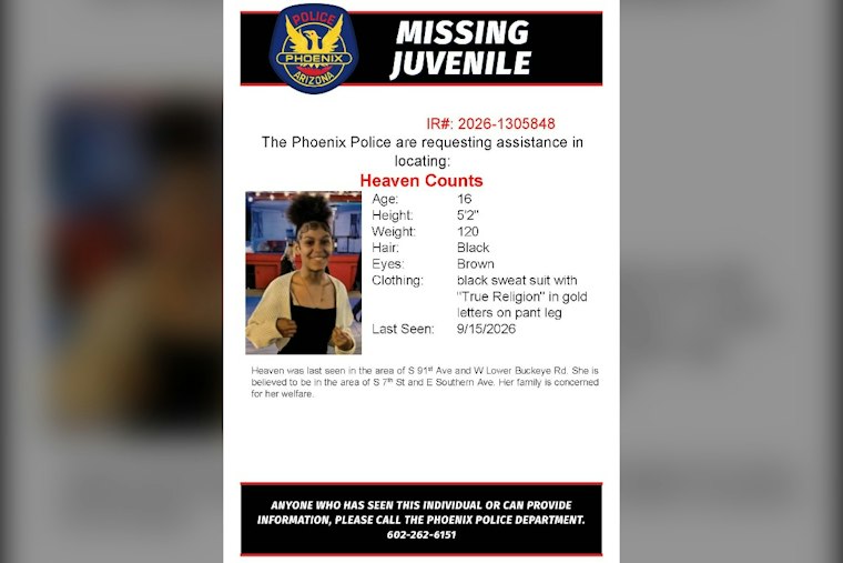 Phoenix Police Search for Missing Juvenile