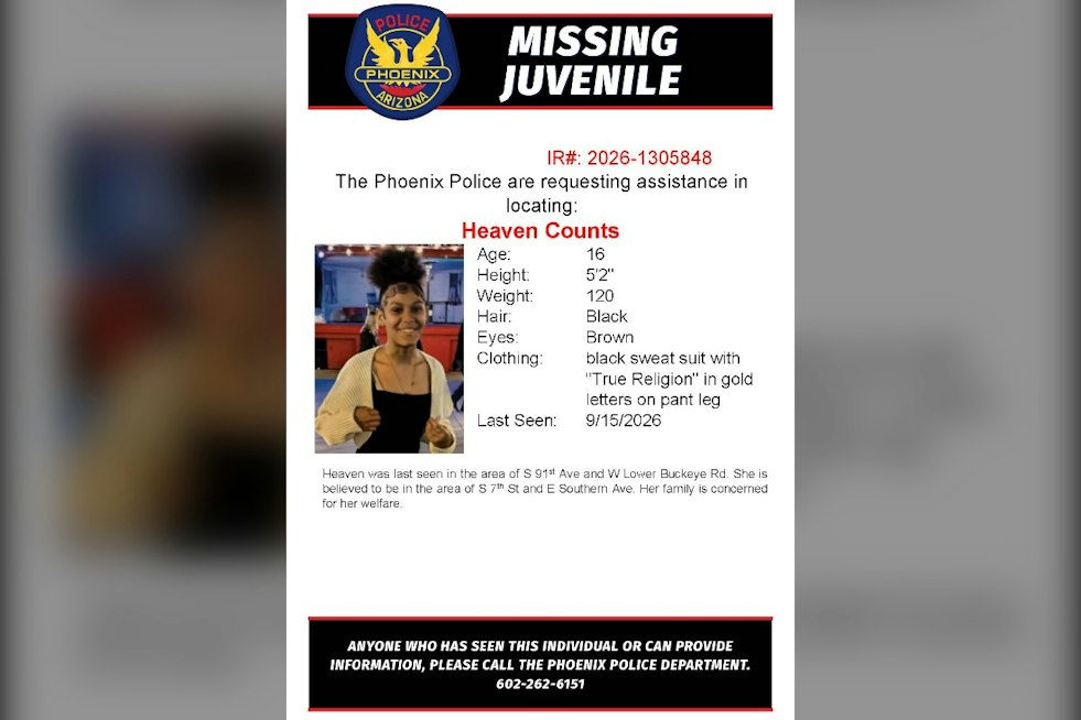 Phoenix Police Search for Missing Juvenile