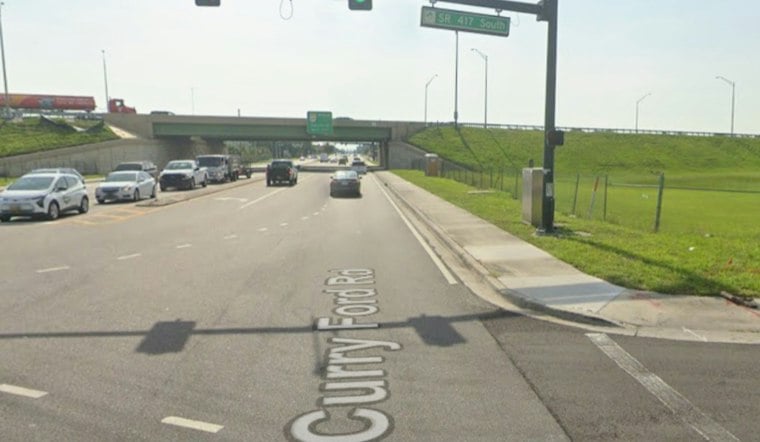 Pickup Truck Slams Into SR-417 Toll Booth Near Curry Ford Road, One Hurt