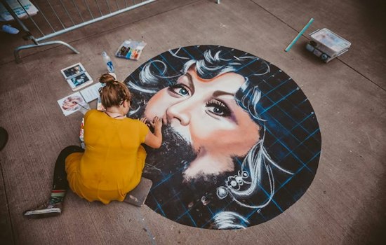 Pigeon Forge's 11th Chalkfest Turns The Island Sidewalks Into Fairy-Tale Art
