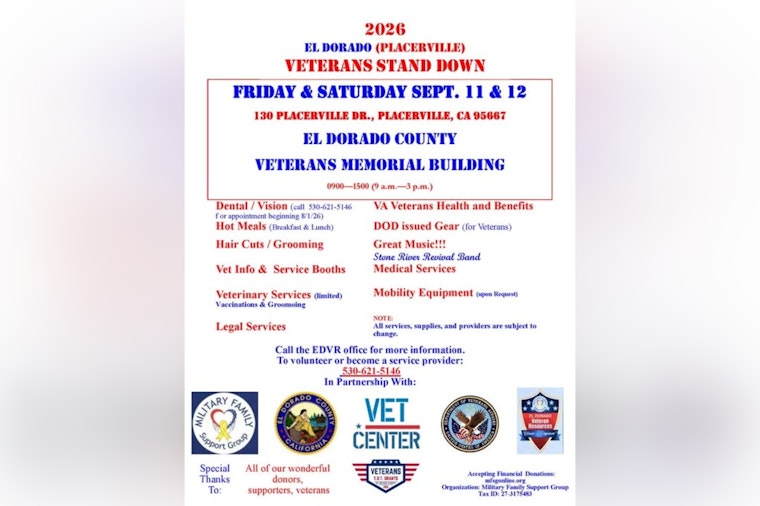 Placerville Vet Stand Down Adds Free Wildfire Checks Under New State Rule