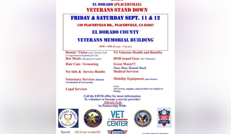 Placerville Vet Stand Down Adds Free Wildfire Checks Under New State Rule