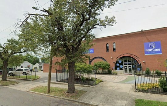 Portland Elementary Replaces Broken Fountain With New Outdoor Classroom