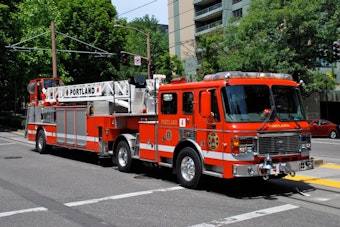 Portland Fire Responds to Crash With Trapped Occupant; Both Occupants Conscious