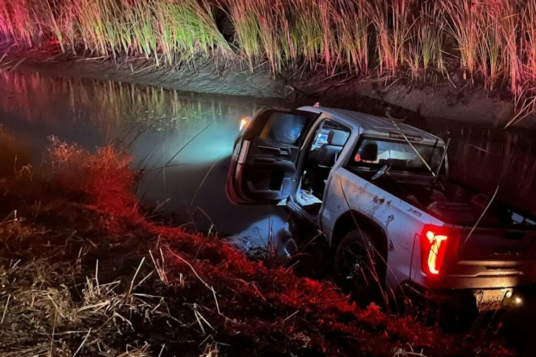 Rancho Cordova Man Crashes Stolen Truck, Hides in Culvert After Sutter Chase