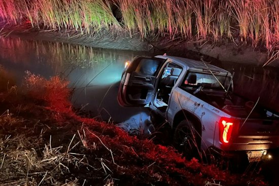 Rancho Cordova Man Crashes Stolen Truck, Hides in Culvert After Sutter Chase