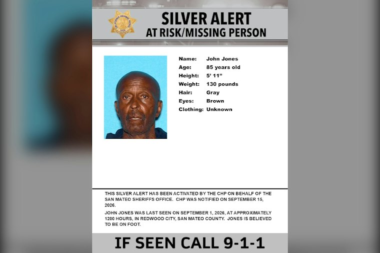 Redwood City Silver Alert for 85-Year-Old John Jones