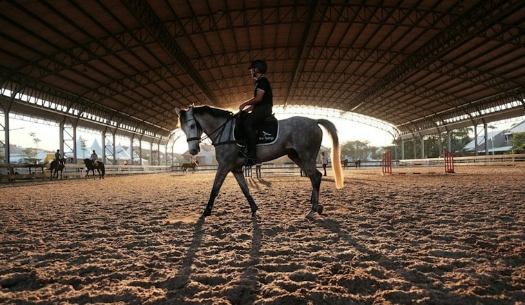 Riders Stand Atop Galloping Horses as Cirque Ma'Ceo Gallops Into Norco