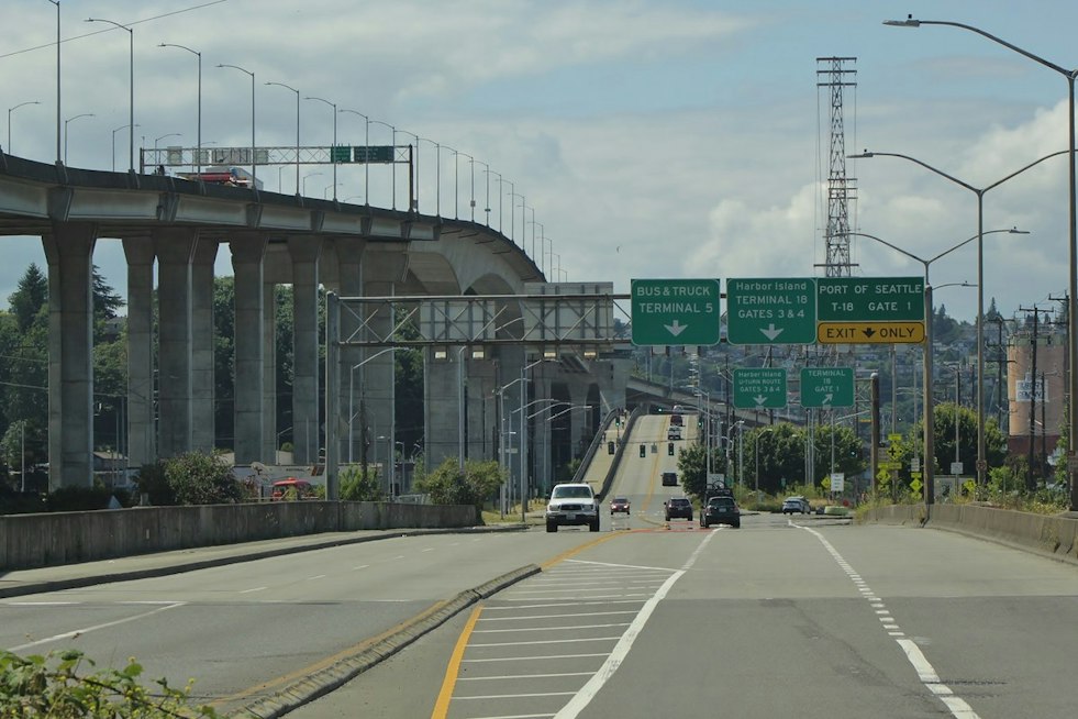 Rollover Crash Shuts Down Westbound West Seattle Bridge, Traps Occupant