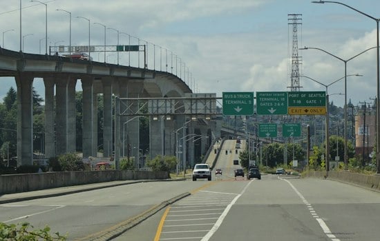 Rollover Crash Shuts Down Westbound West Seattle Bridge, Traps Occupant