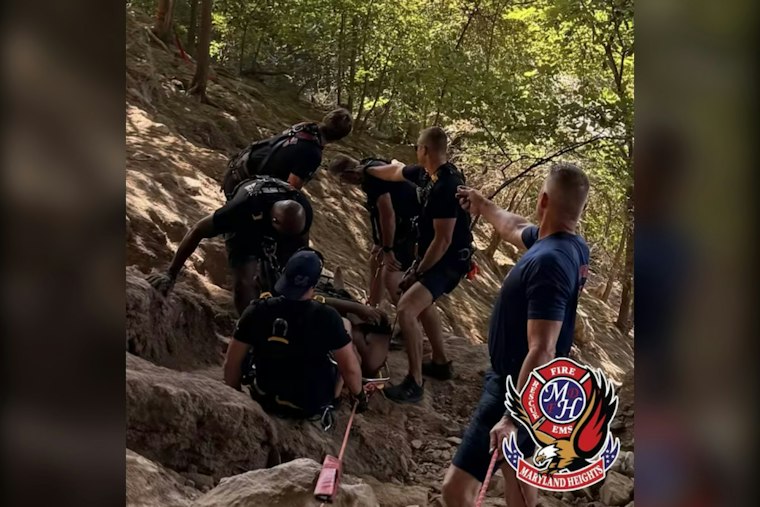 Rope Rescue Pulls Bleeding Man From 200-Foot Creve Coeur Park Hillside