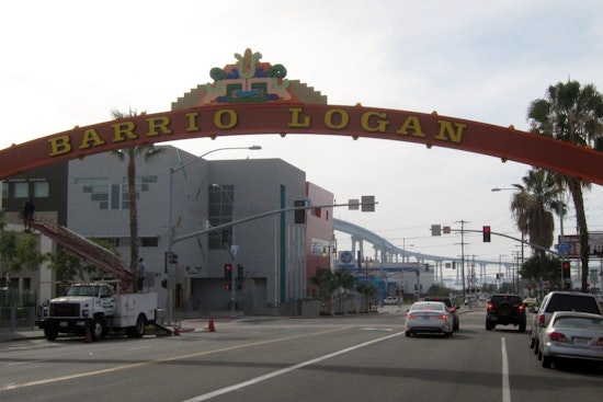Roscoe's Chicken 'N Waffles Finally Hangs Sign at Barrio Logan Site After 10-Year Wait