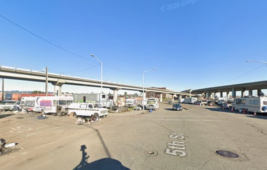 RV Fire Near West Oakland BART Sends Flames Skyward, Dog Rescued From Blaze