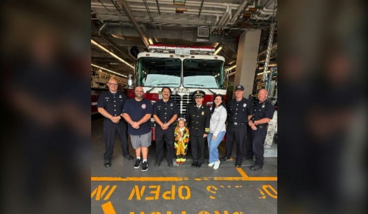 Sacramento Girl's 5th Birthday Wish Comes True at SF Fire Station 4