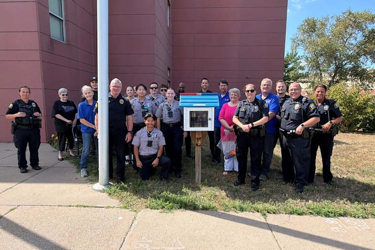 Saint Paul Police Precinct Gets Its Own Little Free Library, Built by Car Club