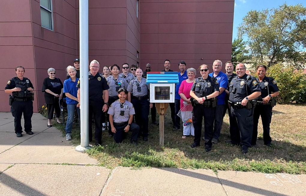 Saint Paul Police Precinct Gets Its Own Little Free Library, Built by Car Club
