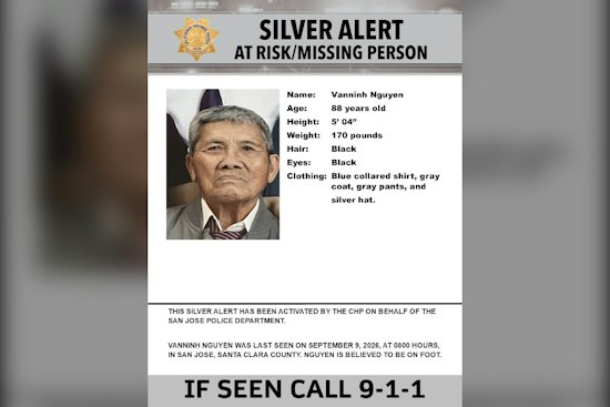 San Jose Silver Alert Search Wording Mentions Allenwood Drive
