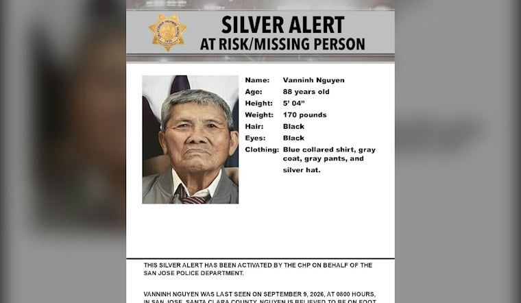 San Jose Silver Alert Search Wording Mentions Allenwood Drive