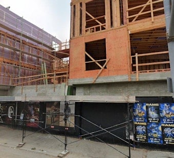 Sawtelle Gas Station Site Takes Shape as 119-Unit Complex Near the 405 Freeway