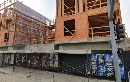 Sawtelle Gas Station Site Takes Shape as 119-Unit Complex Near the 405 Freeway