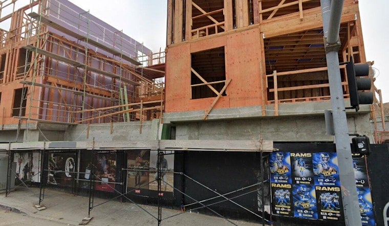 Sawtelle Gas Station Site Takes Shape as 119-Unit Complex Near the 405 Freeway