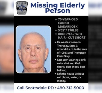 Scottsdale Police Search for Missing 75-Year-Old as Desert Heat Soars Past 100°F
