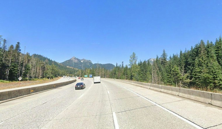 Semi Bursts Into Flames After Crashing Over Barrier Near Snoqualmie Pass Summit